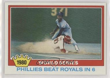 1981 Topps - [Base] #403 - World Series - Phillies Beat Royals in 6