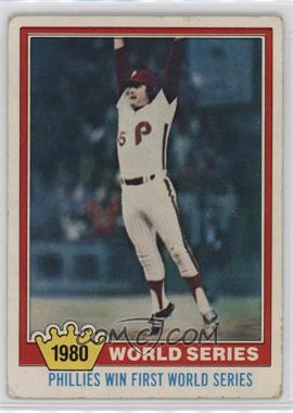 1981 Topps - [Base] #404 - World Series - Phillies Win First World Series [Good to VG‑EX]