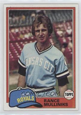 1981 Topps - [Base] #433 - Rance Mulliniks