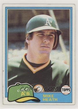 1981 Topps - [Base] #437 - Mike Heath [Good to VG‑EX]