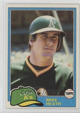 1981 Topps - [Base] #437 - Mike Heath [Noted]