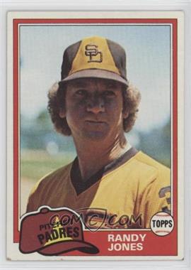 1981 Topps - [Base] #458 - Randy Jones