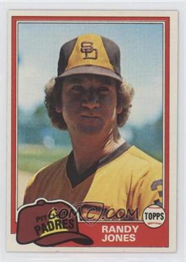 1981 Topps - [Base] #458 - Randy Jones