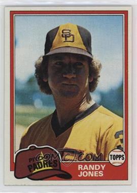 1981 Topps - [Base] #458 - Randy Jones