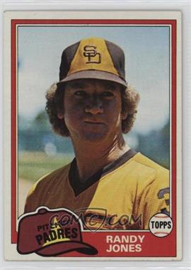 1981 Topps - [Base] #458 - Randy Jones