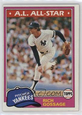 1981 Topps - [Base] #460 - Rich Gossage