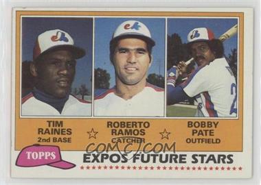 1981 Topps - [Base] #479 - Future Stars - Tim Raines, Roberto Ramos, Bobby Pate [Noted]