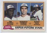 Future Stars - Tim Raines, Roberto Ramos, Bobby Pate