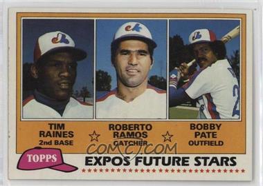 1981 Topps - [Base] #479 - Future Stars - Tim Raines, Roberto Ramos, Bobby Pate