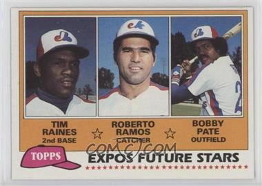 1981 Topps - [Base] #479 - Future Stars - Tim Raines, Roberto Ramos, Bobby Pate