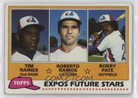 Future Stars - Tim Raines, Roberto Ramos, Bobby Pate [Good to VG̴…