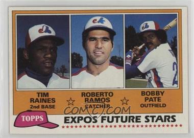 1981 Topps - [Base] #479 - Future Stars - Tim Raines, Roberto Ramos, Bobby Pate