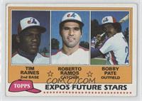 Future Stars - Tim Raines, Roberto Ramos, Bobby Pate [Noted]