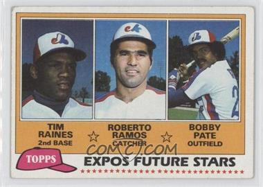 1981 Topps - [Base] #479 - Future Stars - Tim Raines, Roberto Ramos, Bobby Pate [Noted]
