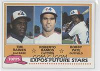 Future Stars - Tim Raines, Roberto Ramos, Bobby Pate