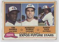 Future Stars - Tim Raines, Roberto Ramos, Bobby Pate [Poor to Fair]