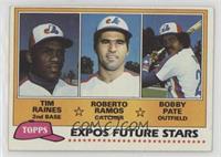 Future Stars - Tim Raines, Roberto Ramos, Bobby Pate [Noted]