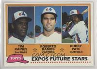 Future Stars - Tim Raines, Roberto Ramos, Bobby Pate