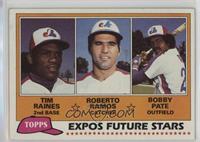 Future Stars - Tim Raines, Roberto Ramos, Bobby Pate