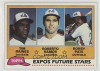 Future Stars - Tim Raines, Roberto Ramos, Bobby Pate