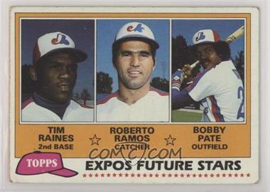 1981 Topps - [Base] #479 - Future Stars - Tim Raines, Roberto Ramos, Bobby Pate [Good to VG‑EX]