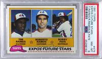 Future Stars - Tim Raines, Roberto Ramos, Bobby Pate [PSA 8 NM‑…