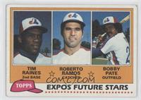 Future Stars - Tim Raines, Roberto Ramos, Bobby Pate