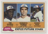 Future Stars - Tim Raines, Roberto Ramos, Bobby Pate