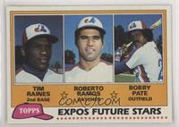 Future Stars - Tim Raines, Roberto Ramos, Bobby Pate