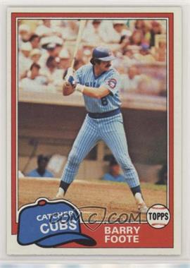 1981 Topps - [Base] #492 - Barry Foote