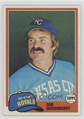 1981 Topps - [Base] #493 - Dan Quisenberry [Noted]