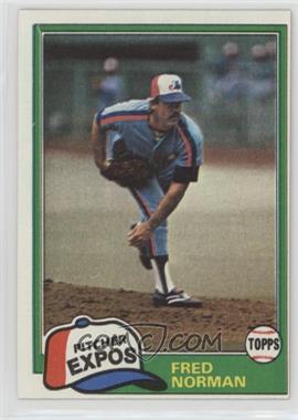 1981 Topps - [Base] #497 - Fred Norman