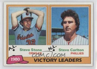 1981 Topps - [Base] #5 - League Leaders - Steve Stone, Steve Carlton