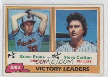 1981 Topps - [Base] #5 - League Leaders - Steve Stone, Steve Carlton