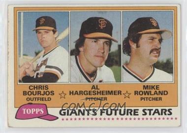 1981 Topps - [Base] #502 - Future Stars - Chris Bourjos, Al Hargesheimer, Mike Rowland