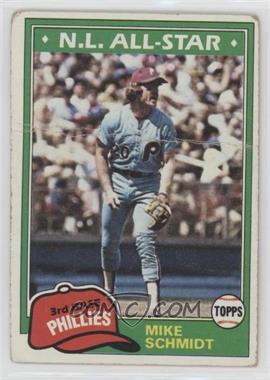 1981 Topps - [Base] #540 - Mike Schmidt [Poor to Fair]