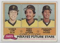 Future Stars - Vance Law, Tony Pena, Pascual Perez [EX to NM]