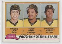 Future Stars - Vance Law, Tony Pena, Pascual Perez [Good to VG‑…