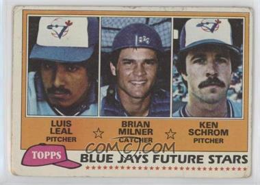 1981 Topps - [Base] #577 - Future Stars - Luis Leal, Brian Milner, Ken Schrom [Good to VG‑EX]