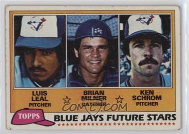1981 Topps - [Base] #577 - Future Stars - Luis Leal, Brian Milner, Ken Schrom [EX to NM]