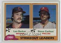 League Leaders - Len Barker, Steve Carlton