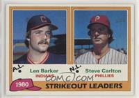 League Leaders - Len Barker, Steve Carlton