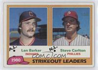 League Leaders - Len Barker, Steve Carlton