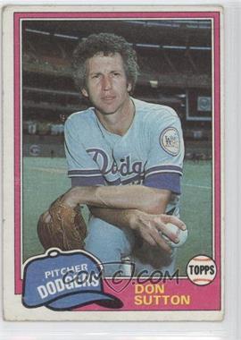 1981 Topps - [Base] #605 - Don Sutton