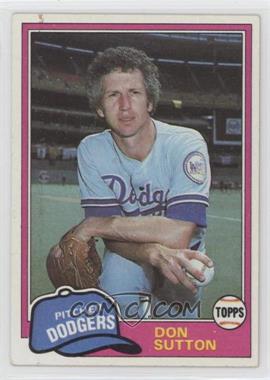 1981 Topps - [Base] #605 - Don Sutton