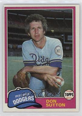 1981 Topps - [Base] #605 - Don Sutton