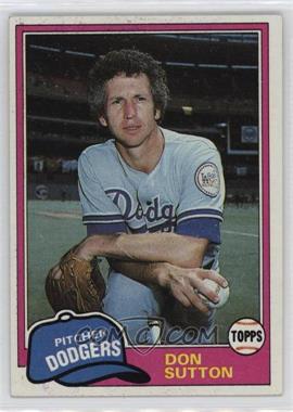 1981 Topps - [Base] #605 - Don Sutton