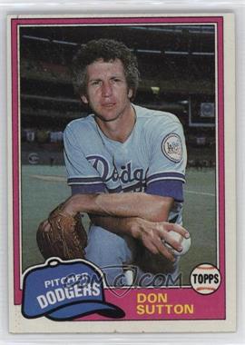 1981 Topps - [Base] #605 - Don Sutton