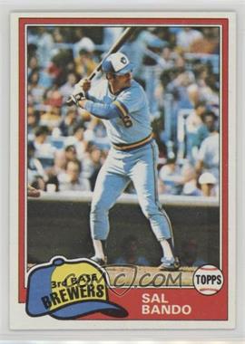 1981 Topps - [Base] #623 - Sal Bando