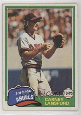 1981 Topps - [Base] #639 - Carney Lansford [Poor to Fair]